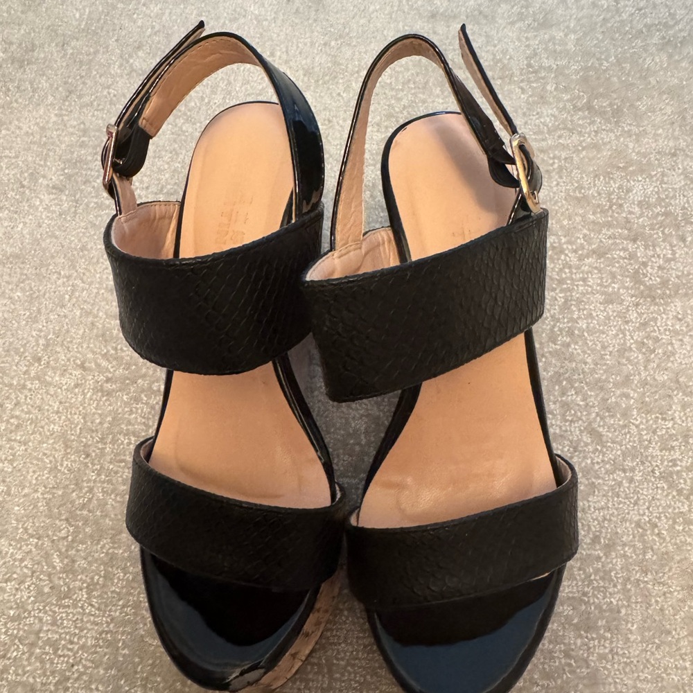 Black Heels with Adjustable Straps